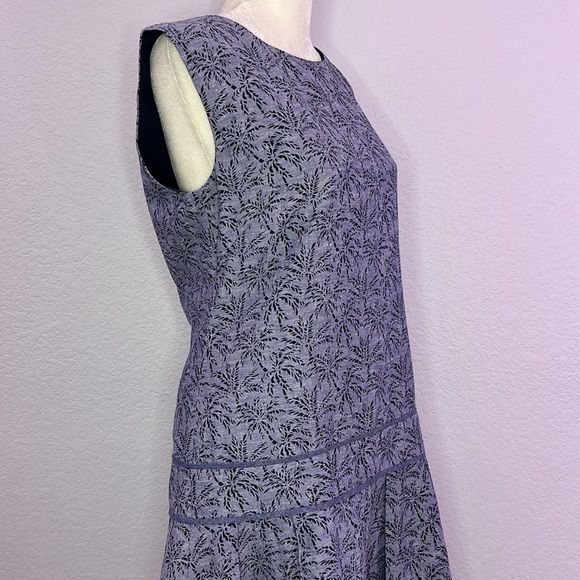 J. Crew Women’s Palm Tree Print Drop Waist Sleeveless Dress 4 - Picture 7 of 13